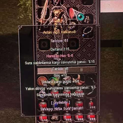 +8 ASLANAĞZI KALKAN